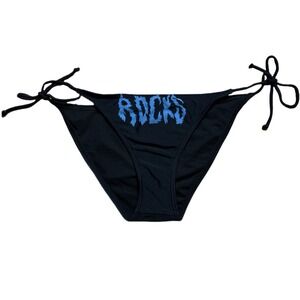 Fox Racing String Bikini Bottom Medium Vintage Cheeky "Rocks" Rockstar  RARE